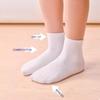 Children Boys Girls Cotton Above Ankle Sport Socks Soft Sweat Plain Stitch Athletic Spring Autumn Winter White Rray Black