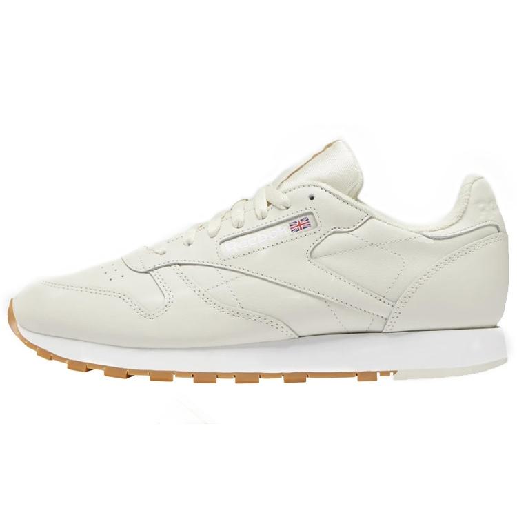 Reebok Classic Leather Synthetic Leather Cushioning Coverage Cushioning Coverage Low top Casual Shoes Men's Ecru DV7171