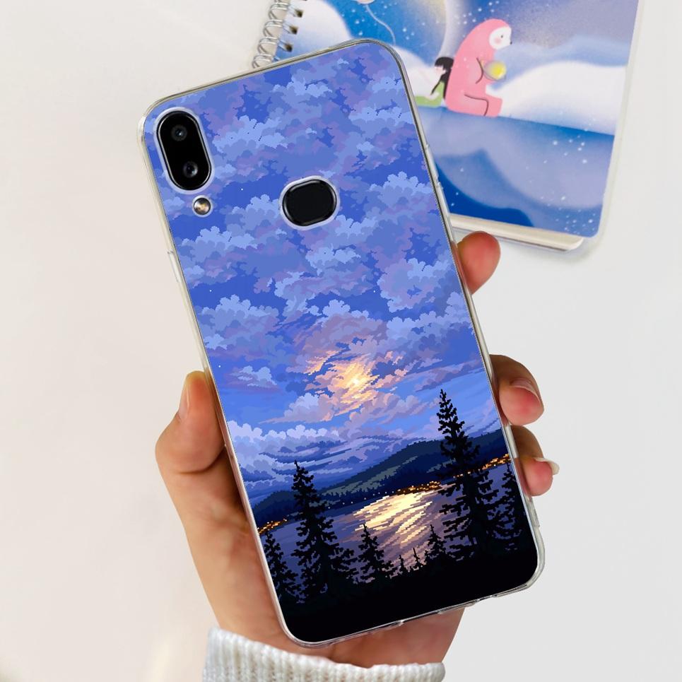For Samsung Galaxy A10s SM-A107F Case Cute Dinosaur Astronaut Clear Silicon Soft Cover For Samsung A10s A 10 S A10 Phone Case