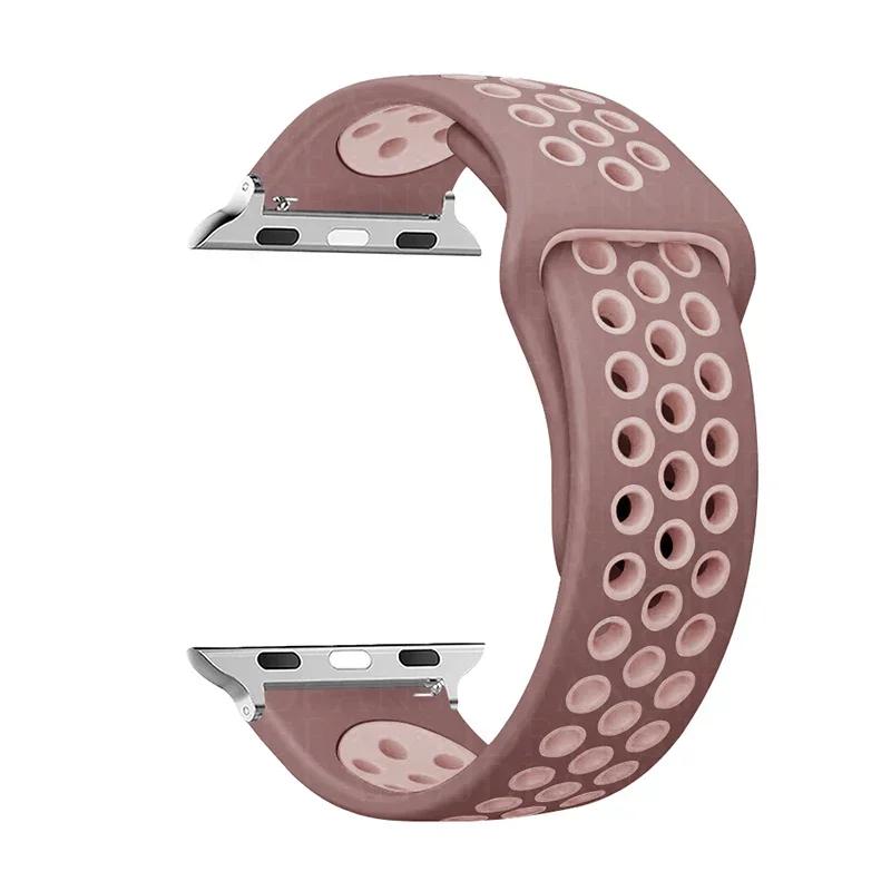 

Спортивный ремешок-петля Для ремешка для Apple Watch Ultra 2 49 мм 44 мм 40 мм 41 мм 45 мм 42 мм 38 мм Силиконовый браслет для iwatch серии 9-8-7 6 5 4 SE 38 40 41 mm S-M