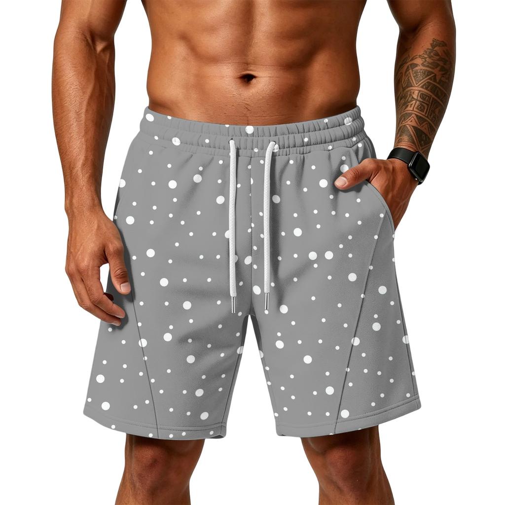 Men's Loose Fit Air Layer Athletic Shorts with Pockets Drawstring Waistband Comfortable Gym Training Beach Casual Shorts