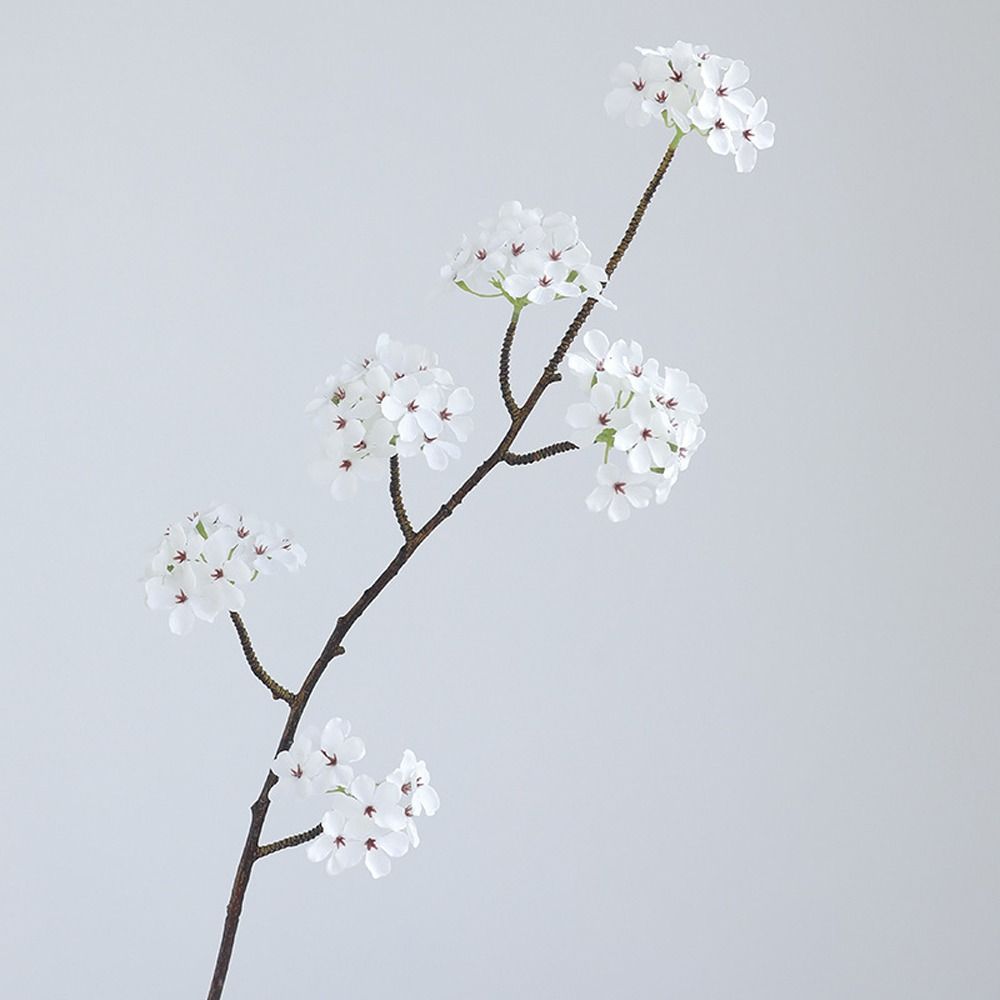 Real Touch Artificial Pear Blossom Branches Plastic Fake Flowers  Home Garden Decor