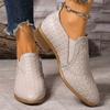 Women's Shoes Spring and Autumn Ladies Pumps Pointed Toe Deep Mouth Single Shoes Solid Casual Chunky Heeled Loafers