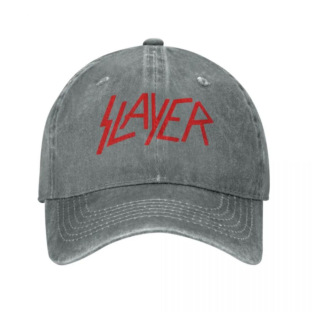 Slayers Logo Baseball Cap Fashion Distressed Washed Snapback Cap for Men Women Outdoor Workouts Caps Hat