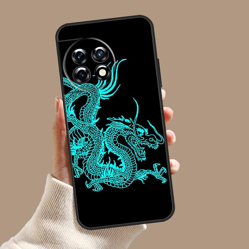 Ancient Japanese Dragon Case For OnePlus Nord 5 CE 3 4 Lite N20 N30 OnePlus 15 13 12 11 10T 13T 13R 8 9 10 Pro Cover