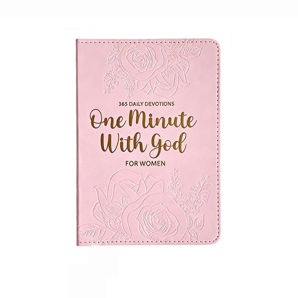 Eine Minute mit Gott für Frauen 365 Tägliche Andachten Leder Einband Notizbuch für Tägliches Gebet und Reflexion Inspirierendes Andachtsbuch