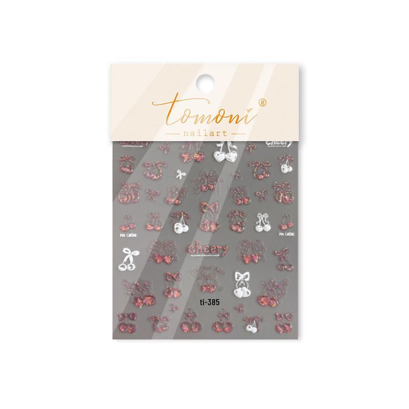 

Tomoni x Tata Hot Stamping Cherry Sweetie Nail Stickers Collection