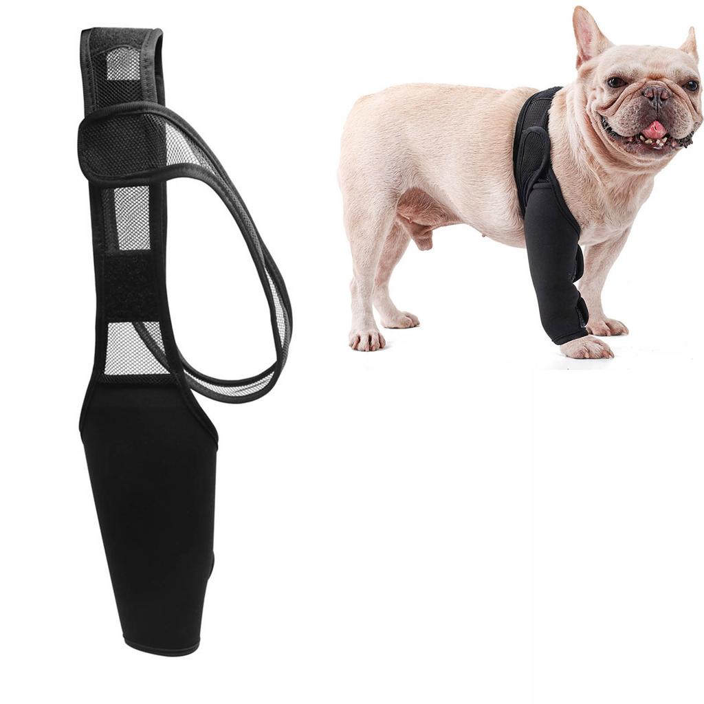 Dog Knee Support Brace Soft Neoprene Adjustable Breathable Dog Elbow Brace for Pain Relief