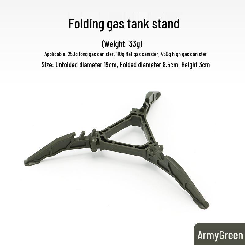 Tragbarer Outdoor Faltbarer Gaskartuschenhalter - Universelles Dreibein Campingzubehör