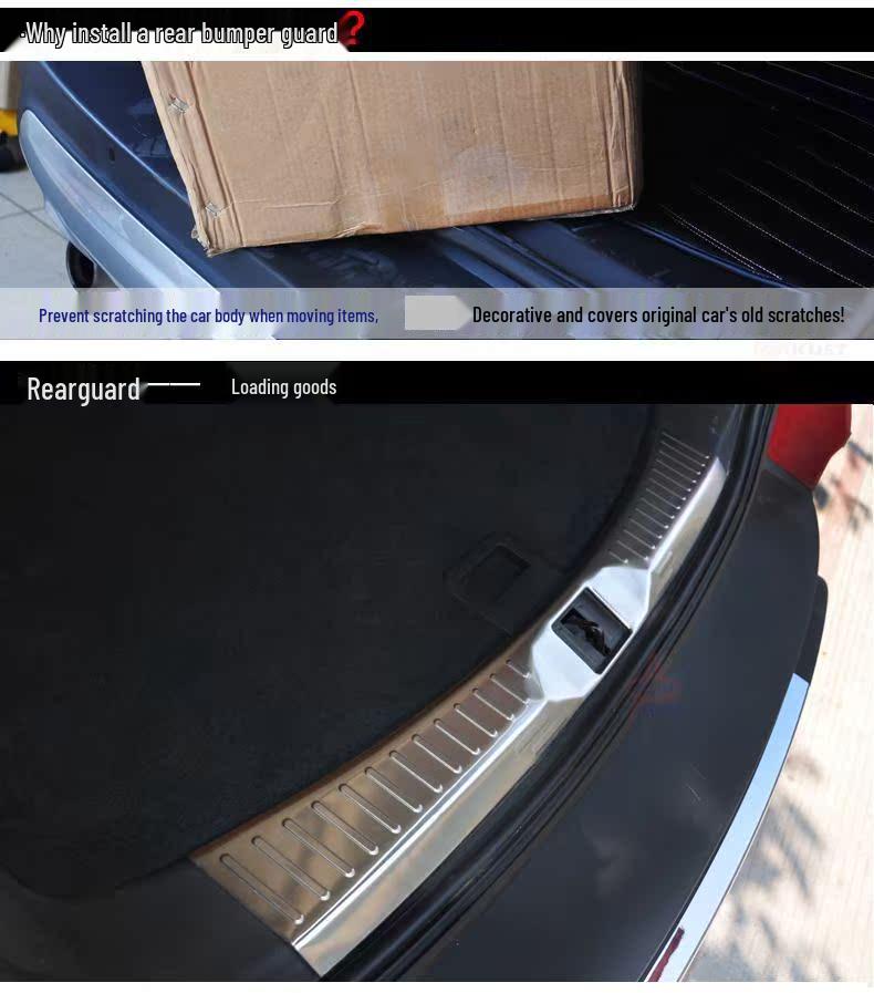 Ford Kuga (2013-2016) Rear Bumper Protector: Anti-Scratch Tailgate Pedal Decorative Strip