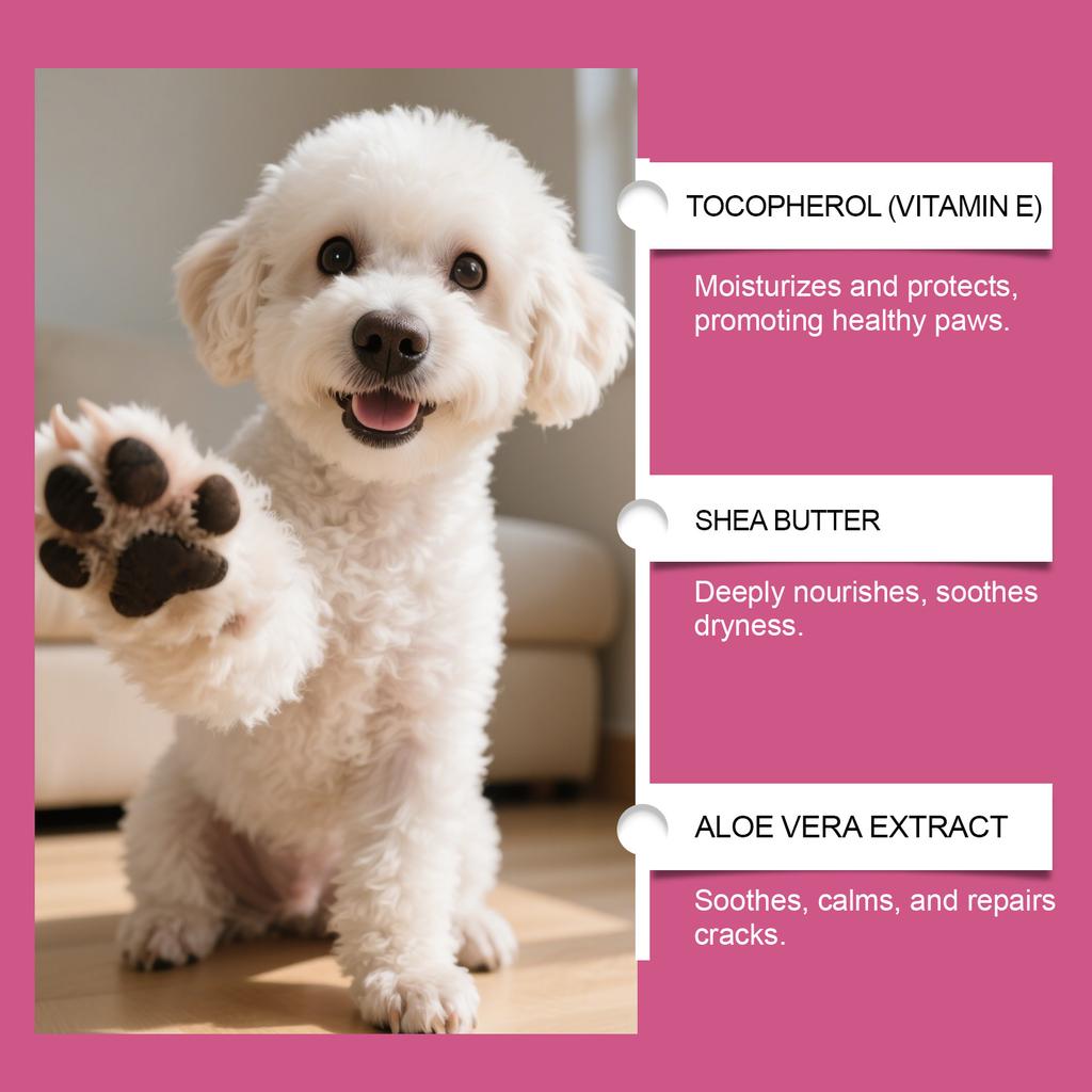 Dog Cream And Pet Moisturizing Cream Care For Dry And Cracked, Reducing Damage To From Hot Roads And Snowy Days Pad & Nose Balm Dry Pad Moisturizer