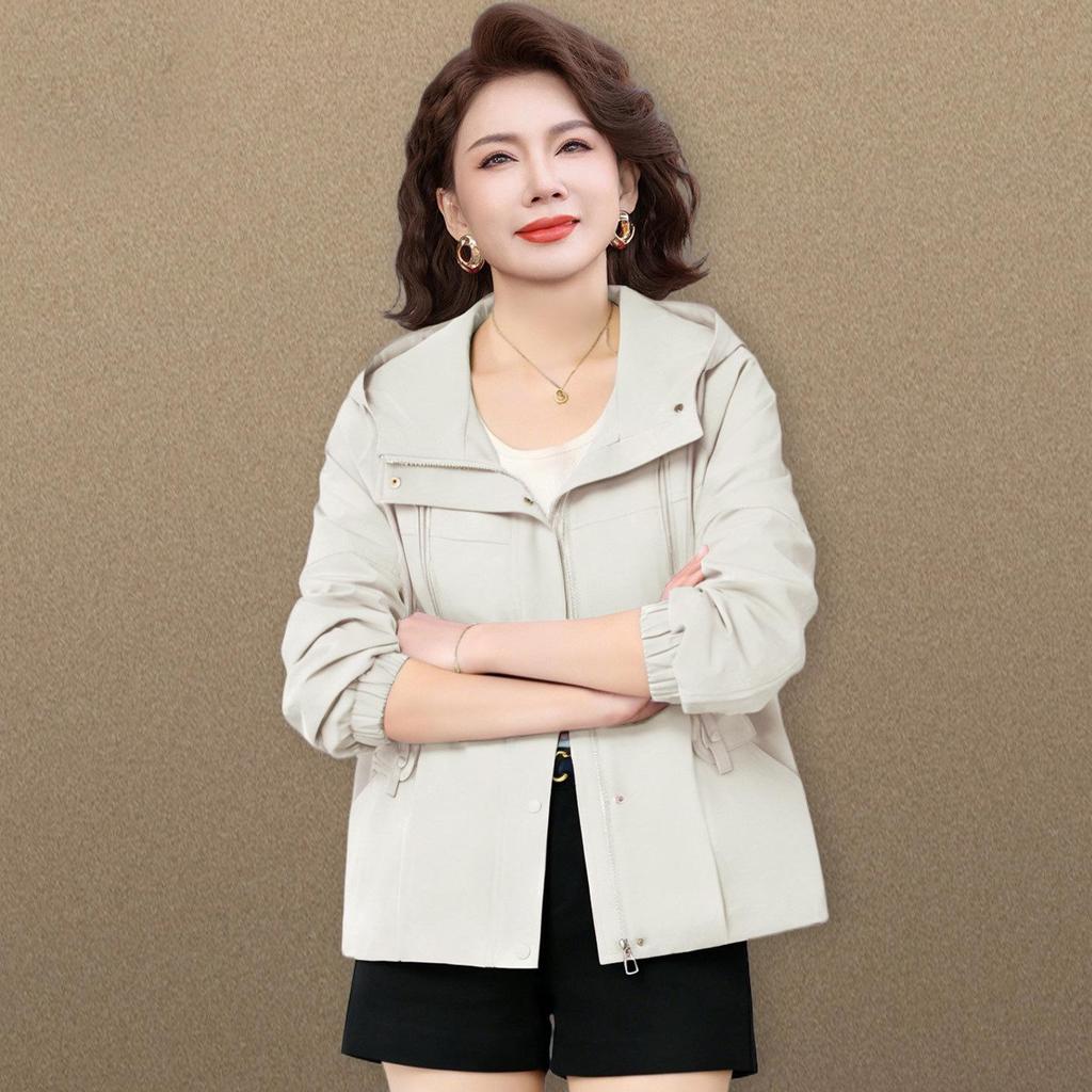 2026 Spring Jacket for Stylish Middle-Aged Women - Plus Size