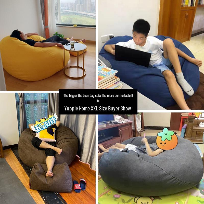 Available Removable & Washable Lazy Sofa Bean Bag Chair for Living Room, Bedroom, Balcony, Tatami, Bathhouse