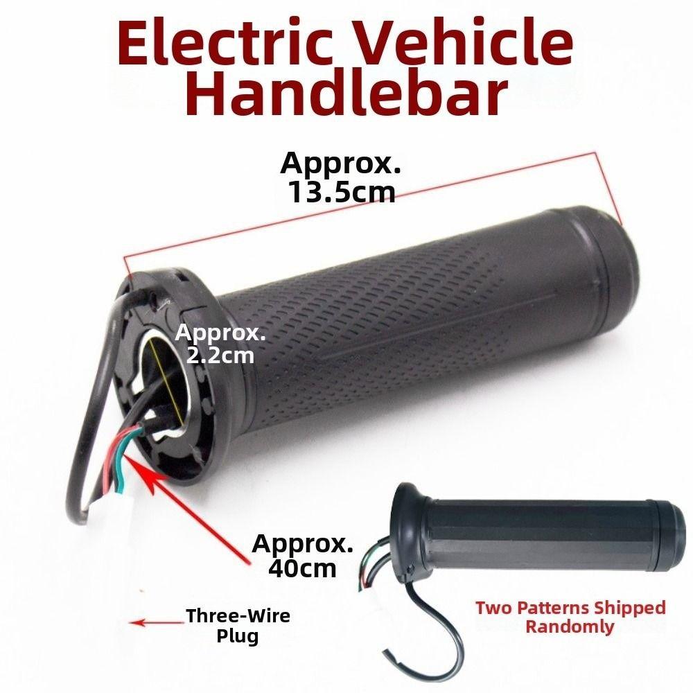 Waterproof Electric Bike Throttle Handlebar Black Electric Scooter Throttle Handle