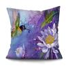 Bedroom Living Room Cushion Cover Oil Painting Bird Cushion Cover Chinese Style Car Sofa Home Decor Pillowcase