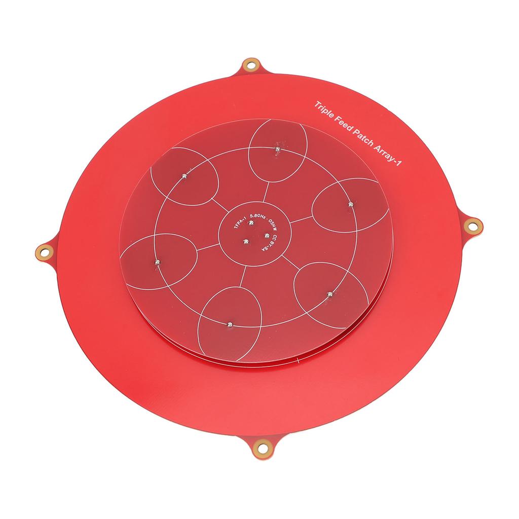 Triple Feed Patch Antenna 5.8Ghz PCB Red Color Fixed Wing Flat Panel Array Aerial Antenna