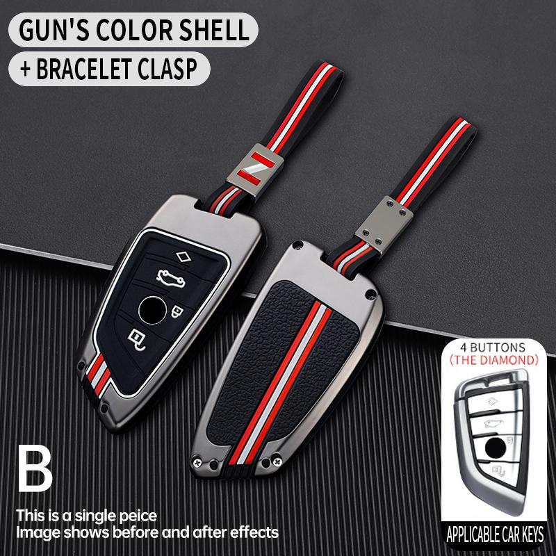 Bilnyckelfodral för BMW X1 X3 X4 X5 F15 X6 F16 G30 7-serien G11 F48 F39 520 525 F30 118i 218i 320i Bilinteriörtillbehör