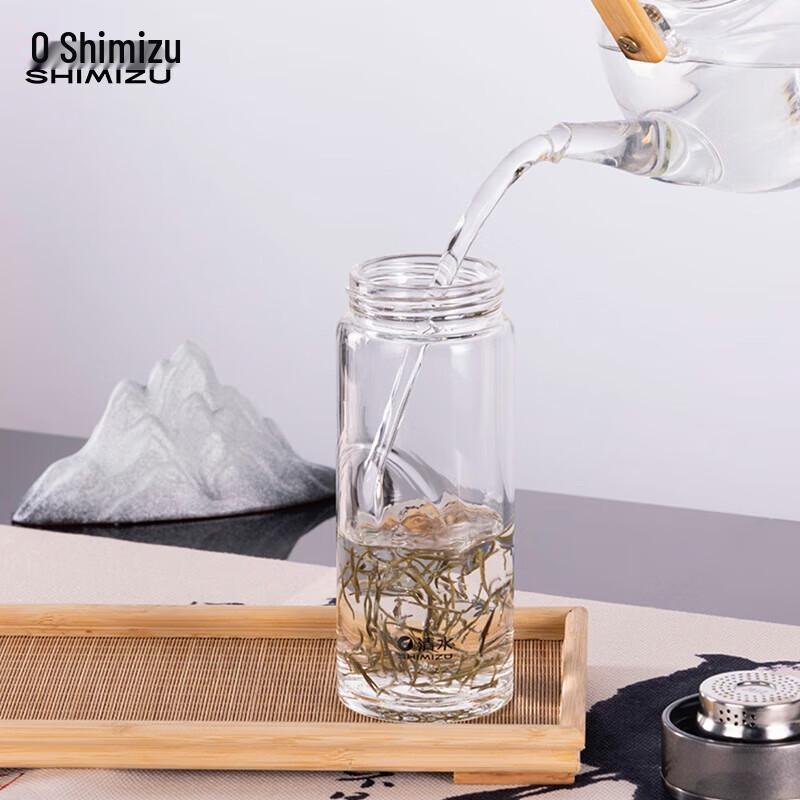 High Borosilicate Double-Wall Glass Tea Tumbler