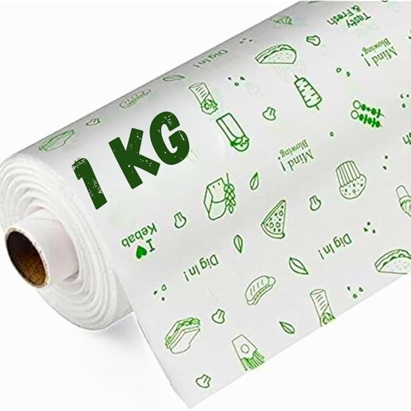 Ofixo Food Wrapping Paper Roll - Premium Non-Stick Butter Wrapping Paper. Food Wrapping Paper, Re-Heatable Non Stick Pap