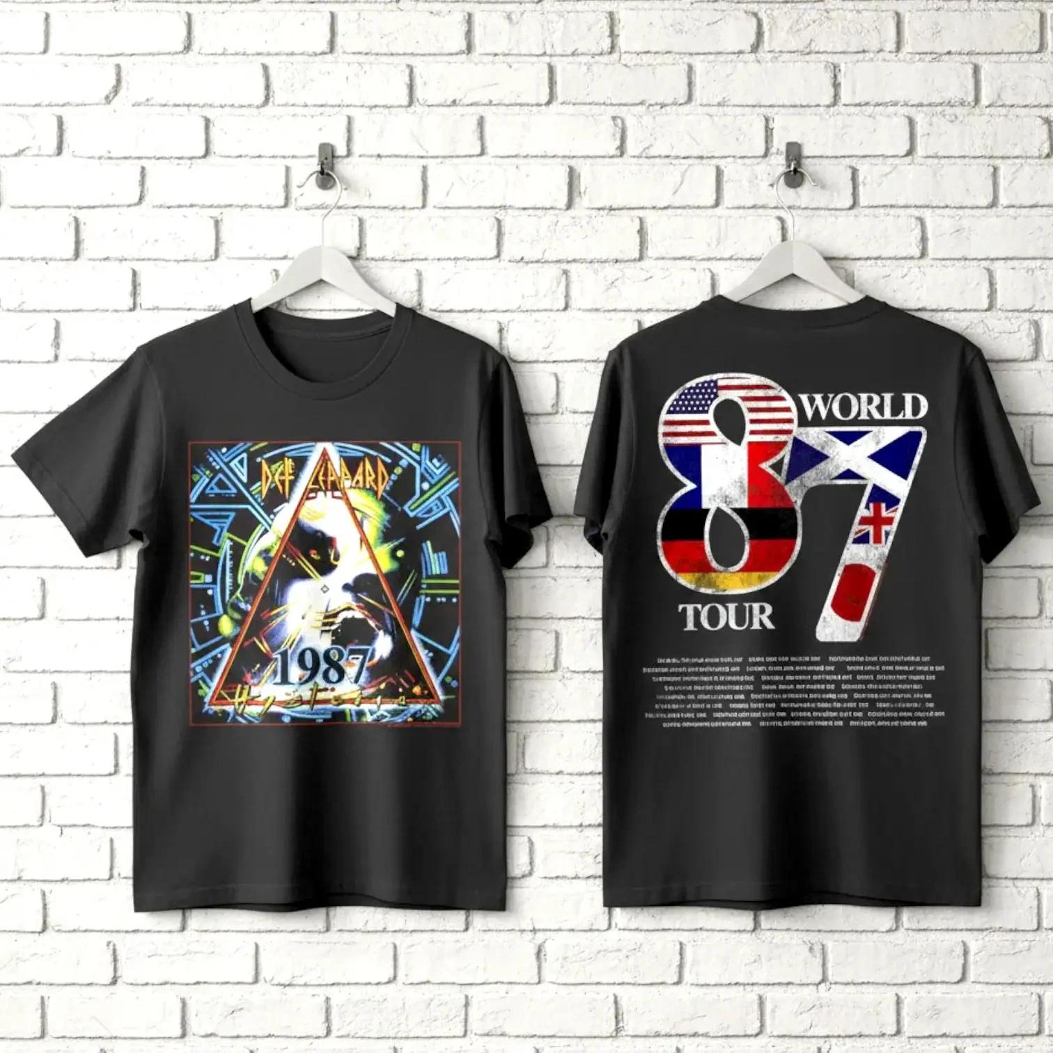 Def Leppard Hysteria World Tour 1987 Men s T Shirt S