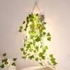 2Meters 20LED Ivy Bulbs String Lights Artificial Green Leaf Battery Powered Christmas Tree Garland Lights for Weeding Home Decor