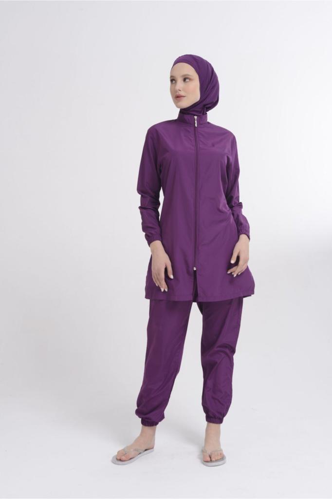 Muslimischer bescheidener islamischer Burkini-Strand-Schwimmanzug für Damen, Bademode, Hijab, Strandmode, Badeanzug 