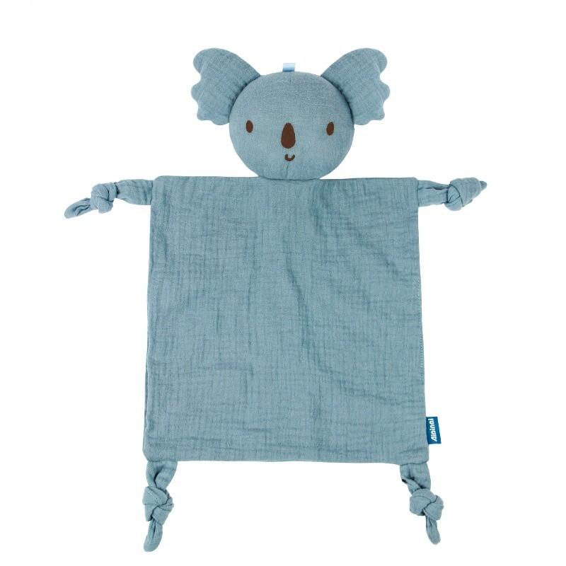 Panno Lenitivo Elefantino con Giocattolo Animale di Peluche per il Comfort e il Sonno del Neonato