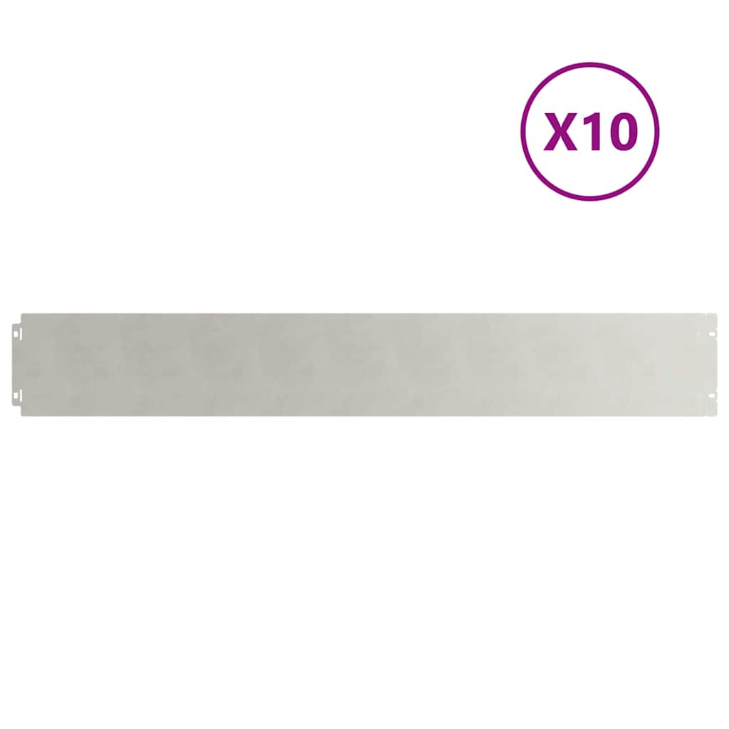 Lawn Edging Set 10 Pcs 15 X 103 Cm Stainless Steel