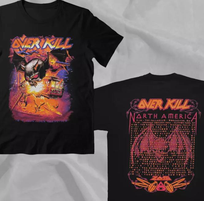 Overkill Thrash Metal Band 2015 Tour San Francisco Double Sided T-Shirt M