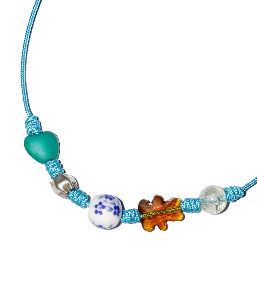 Runds Sky Blue Gemstone Necklace
