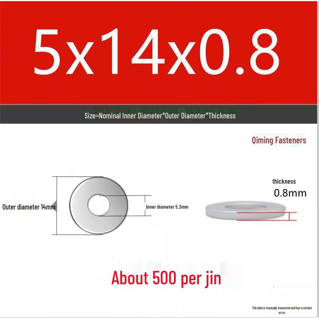 4.8 Grade Galvanized Iron Flat Washer, M3-M40 Oversized Metal Hole Gasket.