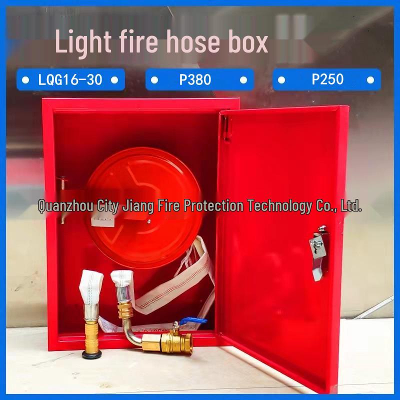 P380 Lightweight LQG16-30 Fire Hose | P250 Turntable Fire Hose Reel 25m Self-Rescue Hose Reel