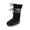MOON dezelfde Europese en Amerikaanse sneeuwlaarzen dames 2025 winter nieuwe moonboots lange schacht antislip waterdicht binnenin hoogteverhogende katoenen laarzen