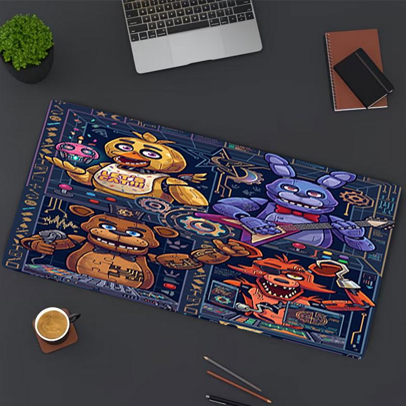 Ποντικοουαλί Five Nights at Freddy's, για Πληκτρολόγιο Pad Laptop PC Mat για Γραφείο Οικιακή Χρήση, Διακόσμηση Γραφείου, Τέλειο Δώρο Γενεθλίων για Παίκτες