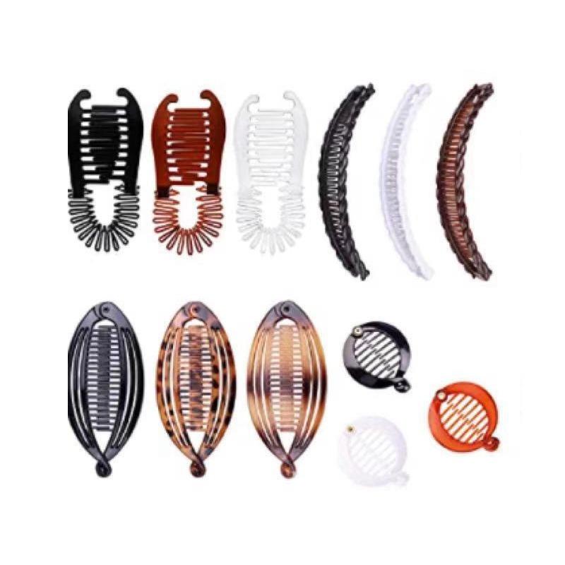 Hot Banana Clip Hair Comb Hair Band Fashion Set Fish Clip Hair Comb Lazy European and American Banana Hair Clip