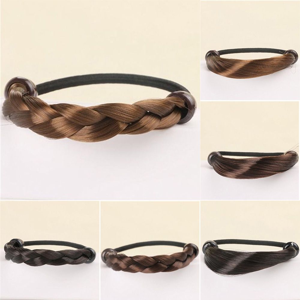Synthetic Wig Hair Band Scrunchie Ponytail Headwear Braid Hair Rope Hair Accessories Wig Hair Rope
