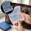 Plastic Box Rectangular Box Translucent Box Packing Box Storage Box Dustproof Jewelry Storage Case Container