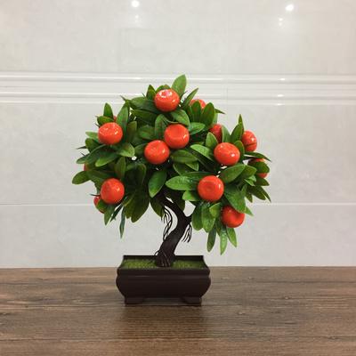 Artificial Plants Bonsai Small Fruit Tree Potted Bonsai Simulation Decor Artificial Ornaments Artificial Plant Bonsai Home Decor