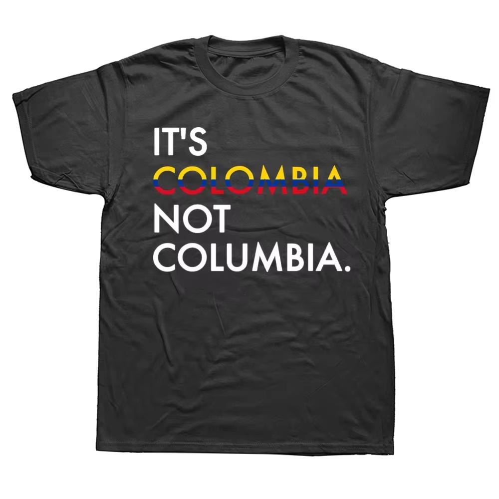2026 Cotton Summer Relaxing for Unisexs Tshirt Colombian Tshirt Hip Hop Cotton Unisex Tops Fashionable Family T Shirt M