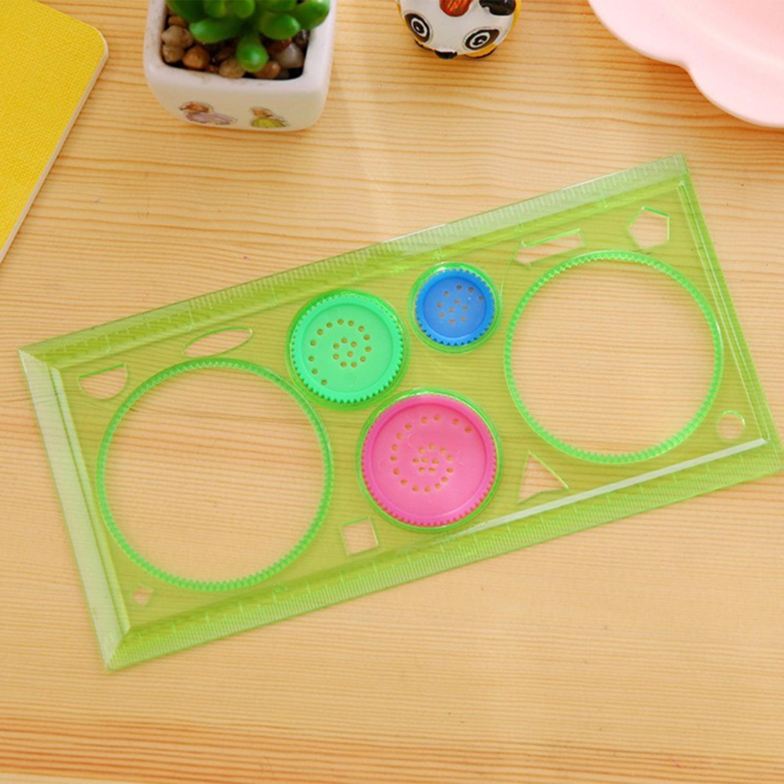Creative And Educational Four-color Transparent Ruler, Template Ruler, Drawing Board Ruler, Children And Students Ruler, Unisplendour Ruler. One Size светло-зеленый