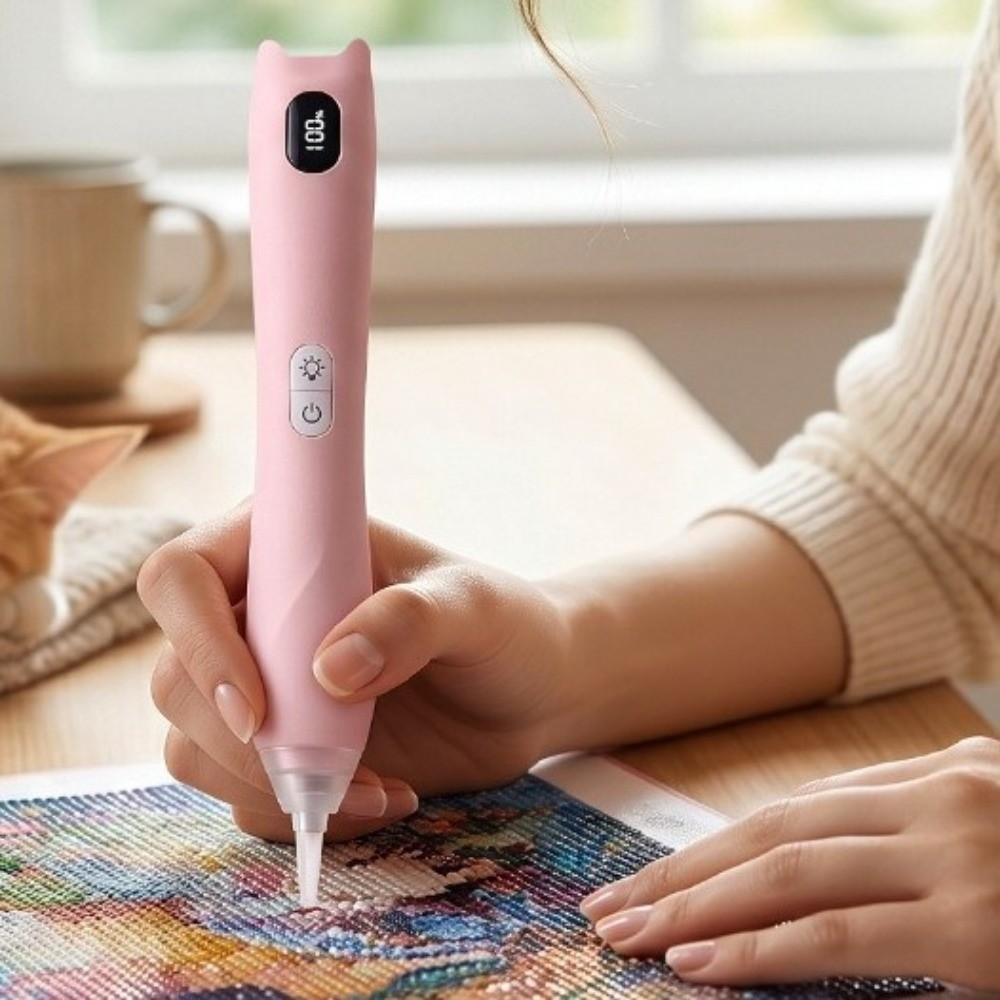 Wiederaufladbarer Malbohrer-Stift Vakuumsaugender Handheld-Kunststift für Bastler