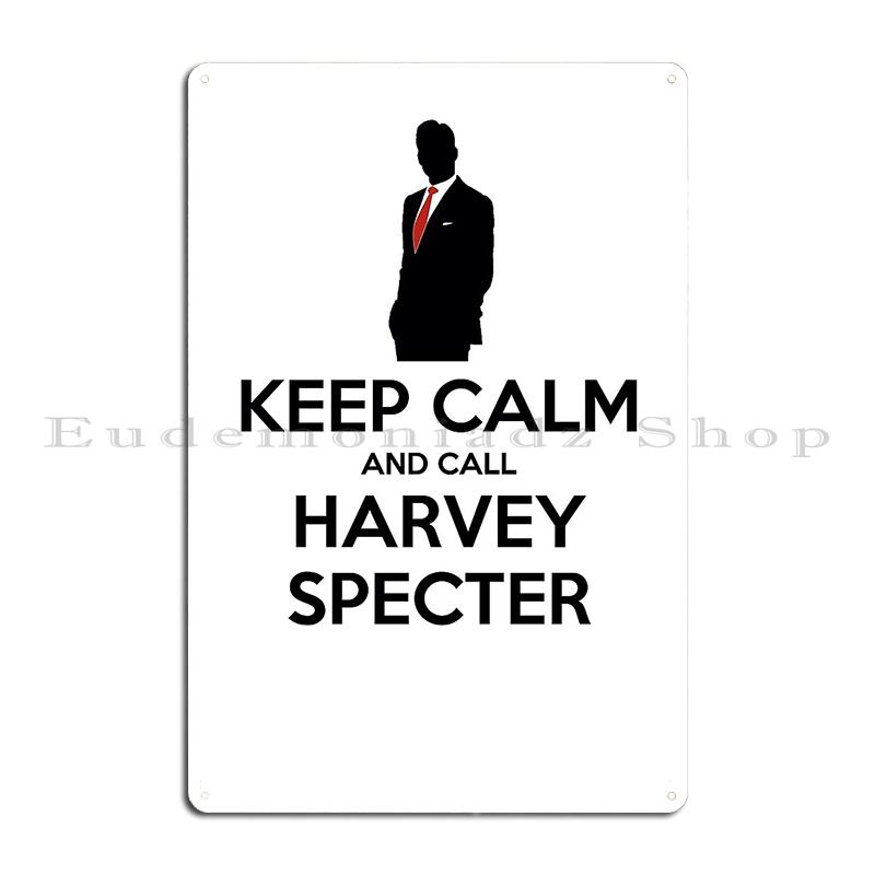 Harvey Specter Metallskylt Dekoration Vardagsrum Klubb Fest Skyltar Harvey Specter Bleckskylt Affisch