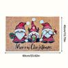 1 Piece of Christmas Welcome Door Mat, Soft and Washable, Indoor and Outdoor Entrance Mat, Absorbent and Fun Carpet