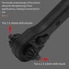 1PC 2-in-1 Drill Chuck Key Wrench, Black Fast Ratchet Wrench, Two-end Dual-purpose Wrench, Hardened