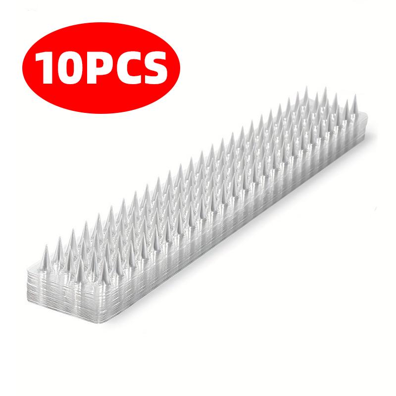 

10Pcs Spikes Repeller Cat Plastic Bird Repellent Anti Pigeon Anti-bird Squirrel Garden Fences Control Transparent Spikes