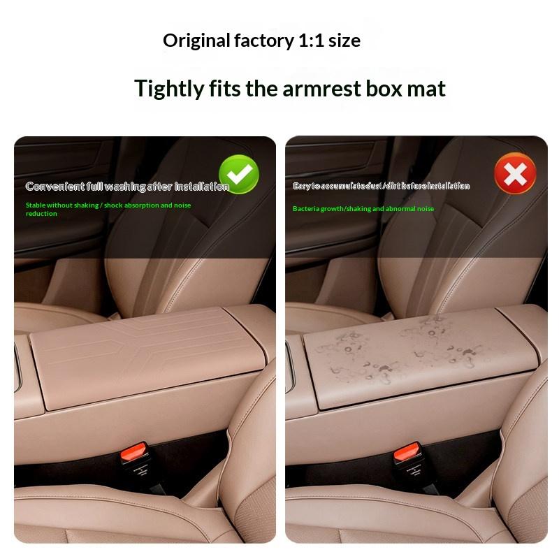 For Leapmotor C10 C16 2027 Car Central Control Armrest Box Cushion Silicone Anti Scratch Anti Slip Armrest Box Protective Cover
