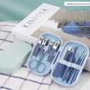 2025 Nail Care Set: 14-Piece Manicure Kit with Nail Clippers, Scissors, and Blackhead Needle