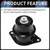 INFINAUTO Engine Motor Mount for Honda No.50822TF0J02 Black 1