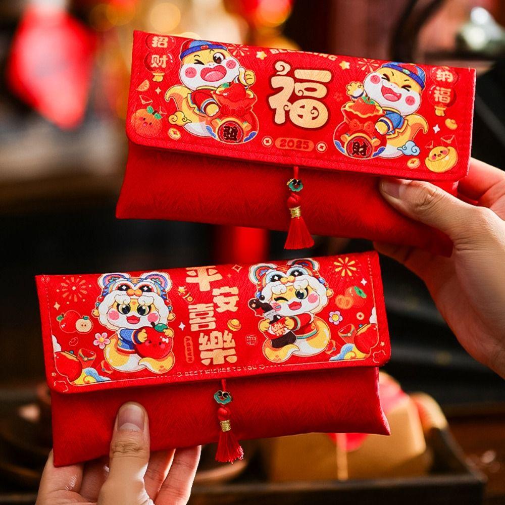Chinese New Year Lucky Envelopes Blessing Red Packet Gift Bags Money Pocket Wedding Birthday