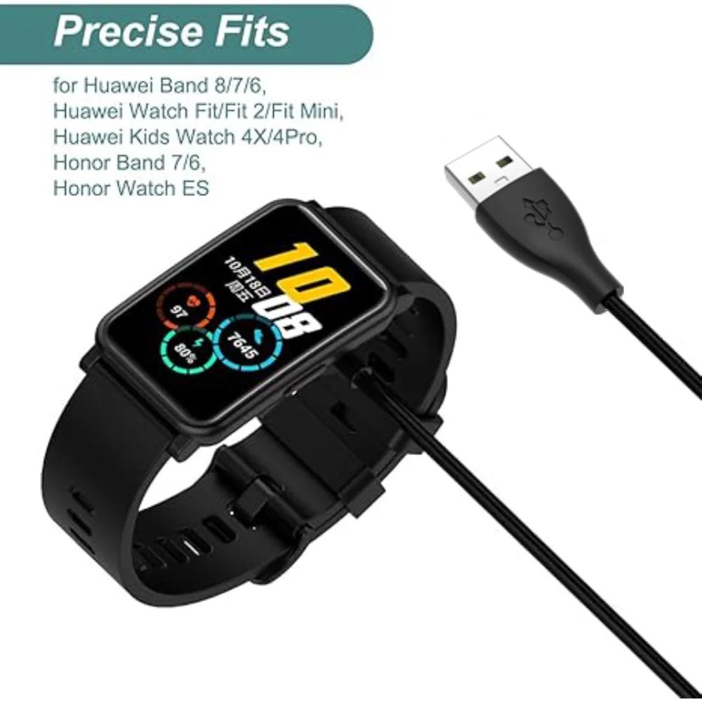 2 Pack for Huawei Band 10/9/8/7/6 Watch Fit mini/2/3/4X/4Pro Honor Band 7/6 Watch ES USB Smart Watch Charger Replacement Charger